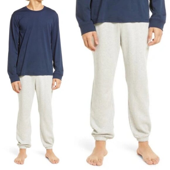 NEW Nordstrom BP Hang Out Cotton Blend Pajama Pants Grey Size Medium Pyjamas M - Picture 1 of 8